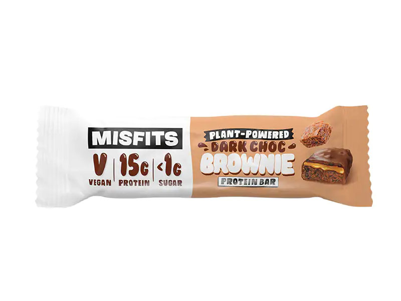 No Whey Misfits Dark Choc Brownie Protein Bar 45gm
