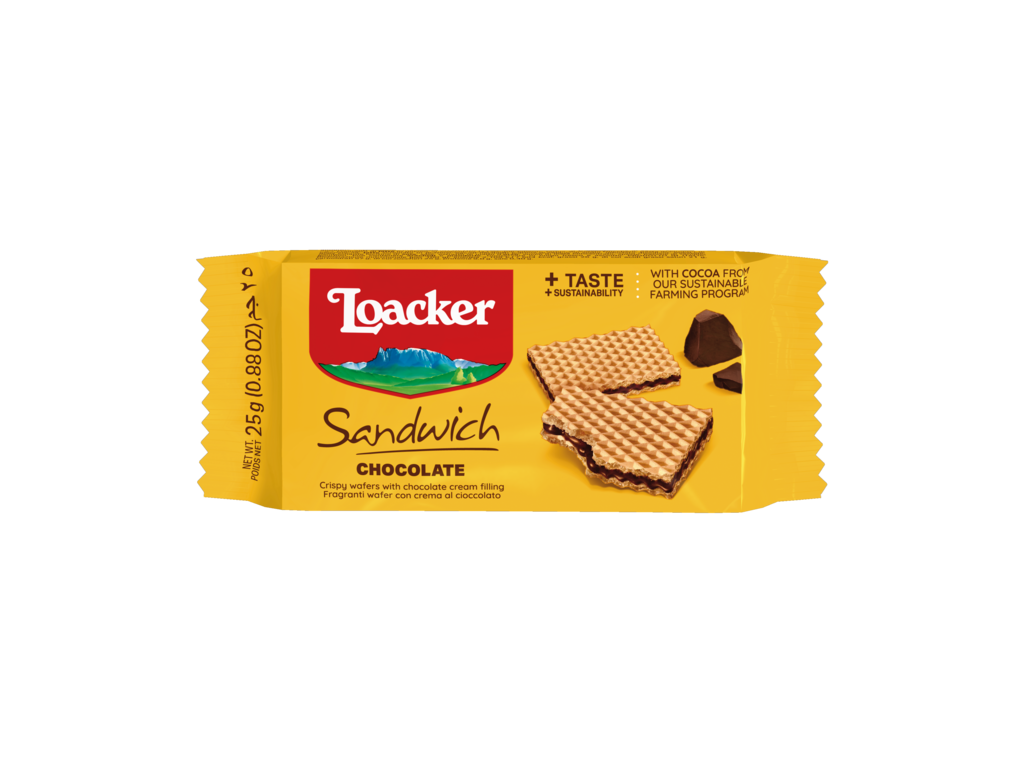 Loacker Sandwich Chocolate Wafer 25gm