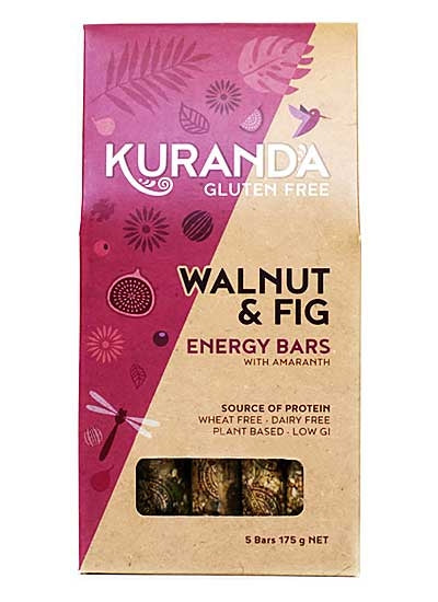 Kuranda WalNut &amp; Fig Energy Bars 5x35gm