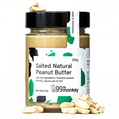99th Monkey Salted Natural Peanut Butter 325g