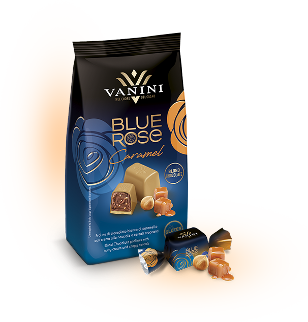 Vanini Blue Rose Caramel Chocolate 120gm