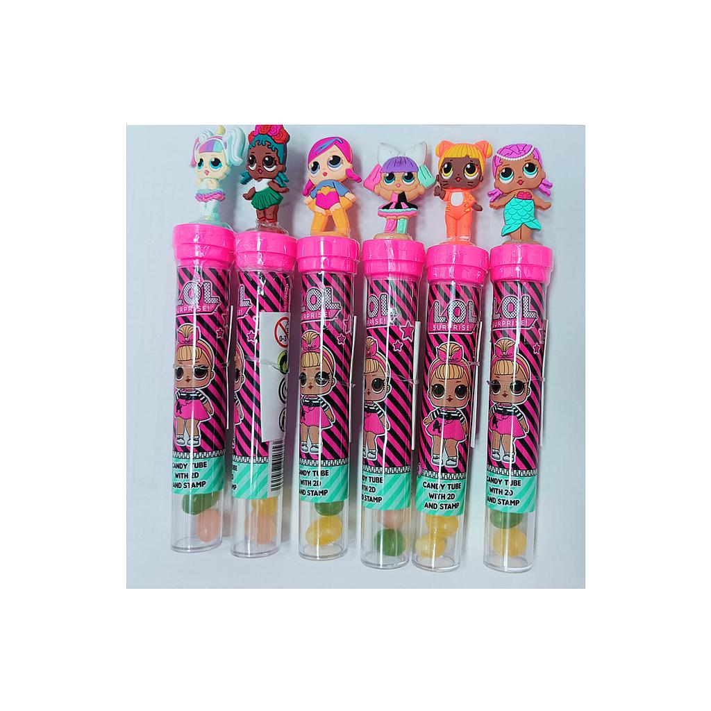 LOL Surprise Jelly Beans Candy Tube With 2D And Stamp 8g