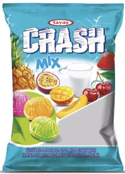 Tayas Crash Mix Fruit Flavored Milk Cream Hard Candy 1kg