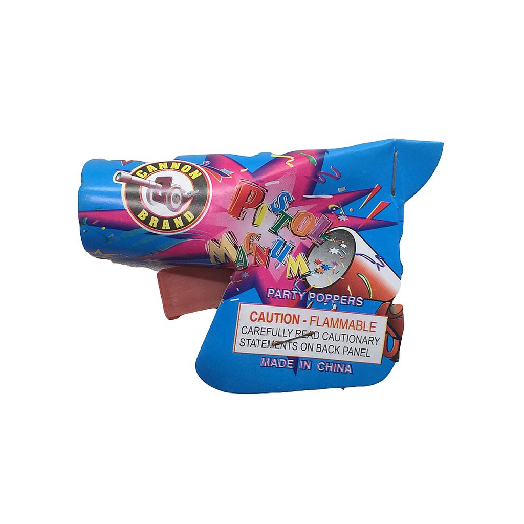 Pistol Magnum Party Poppers Toy