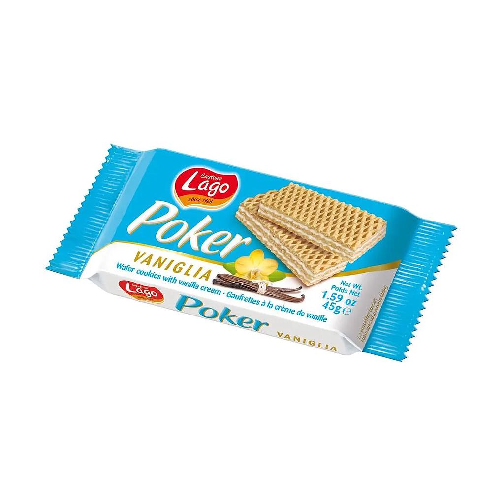 Lago Poker  Wafer With Vanilla Cream 45g