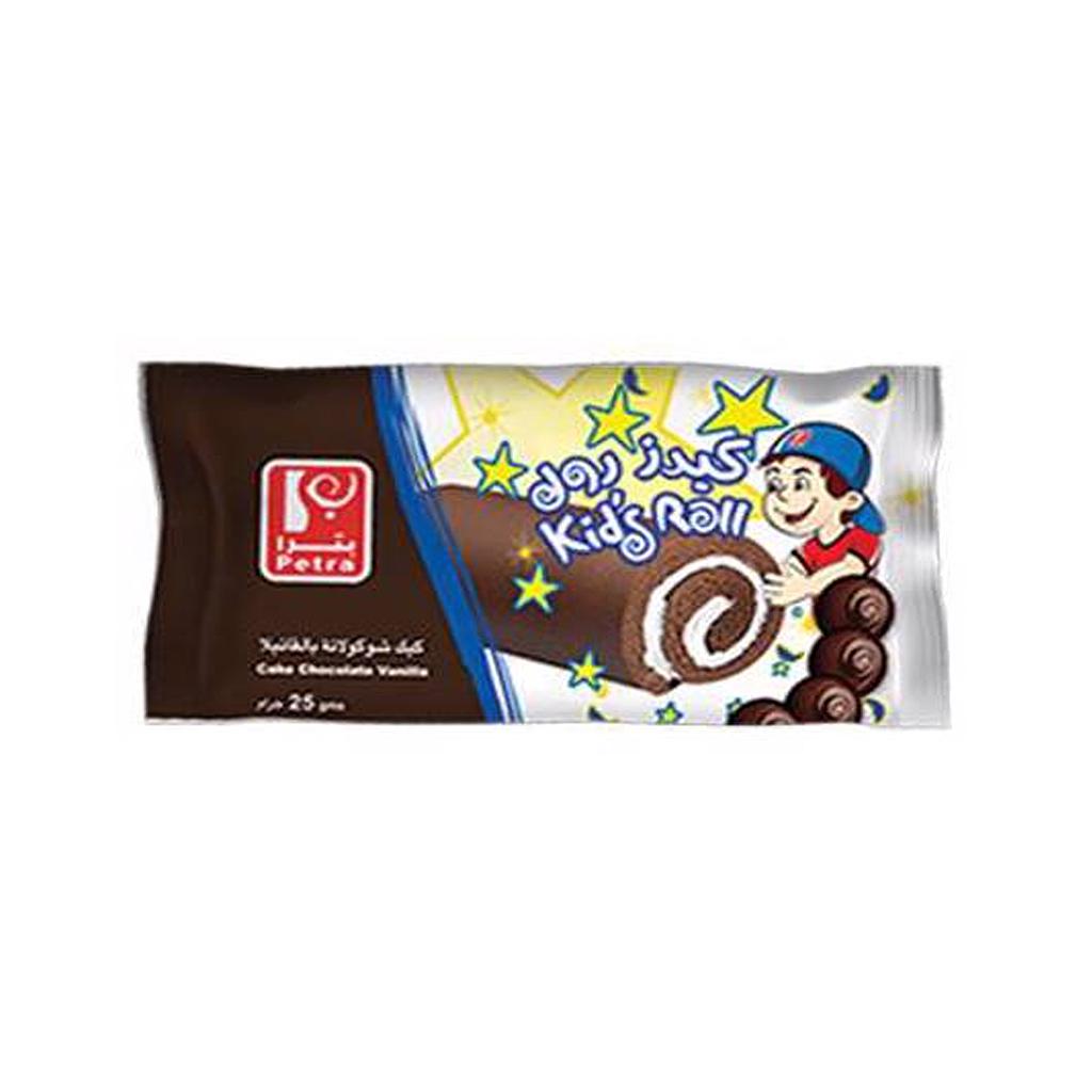 Petra Kids Roll Cake Chocolate &amp; Vanilla 25g