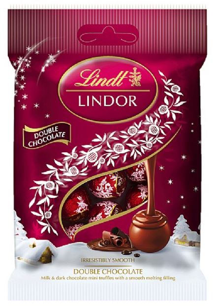 Lindt Lindor Mini Bag Double Chocolate Truffles 80g