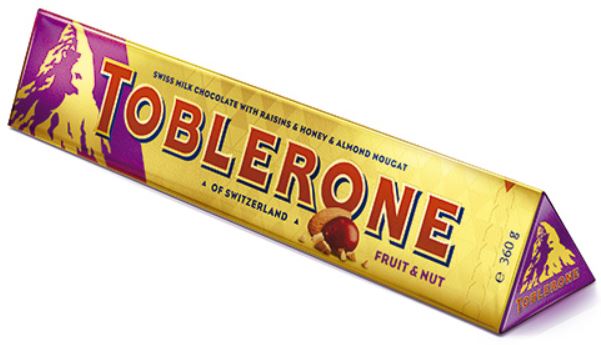 Toblerone Fruit &amp; Nut Bar Chocolate 360g