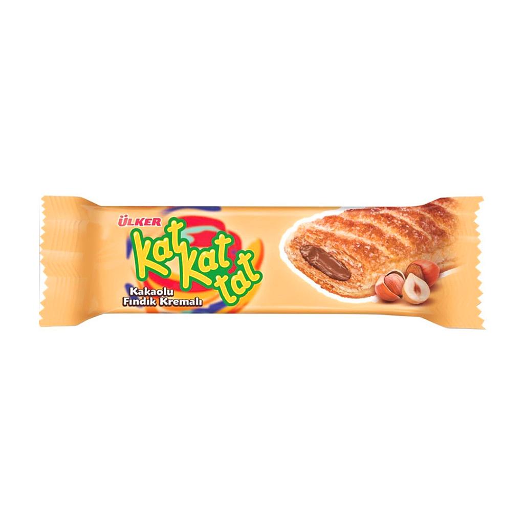 Ulker Kat Kat Tat Puff Pastry Hazelnut 28g