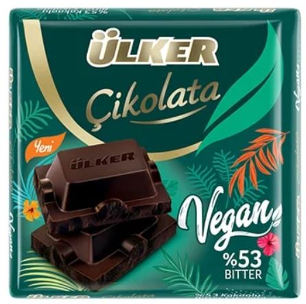 Ulker Cikolata Vegan 53% Dark Chocolate 60g