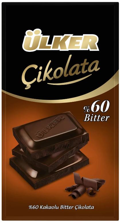 Ulker Cikolata 60% Dark Chocolate 70g
