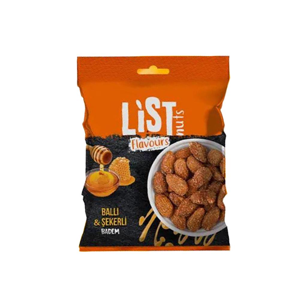 List Almond Honey &amp; Sugar Caramalised Flavoured  120g