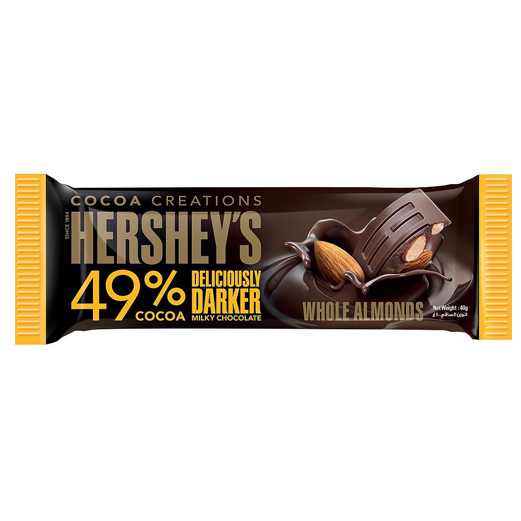 Hershey's 49% Cocoa Whole Almonds 40g