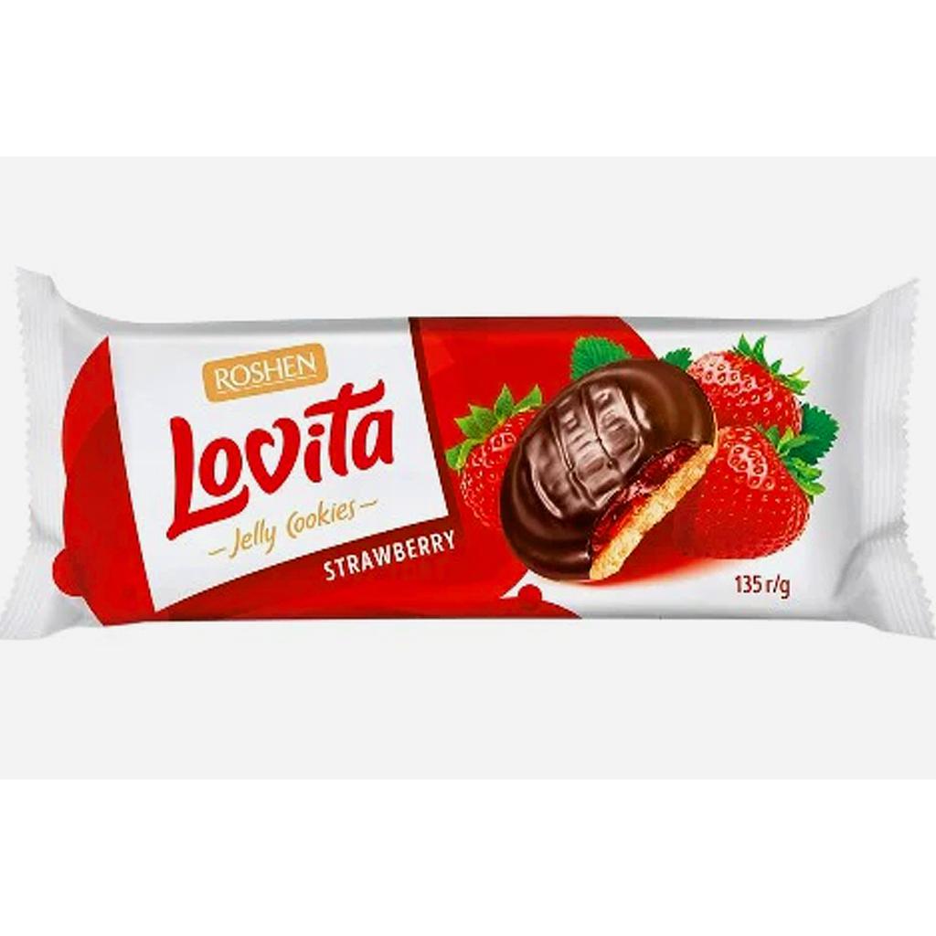 Roshen Lovita Jelly Cookies Strawberry 135g