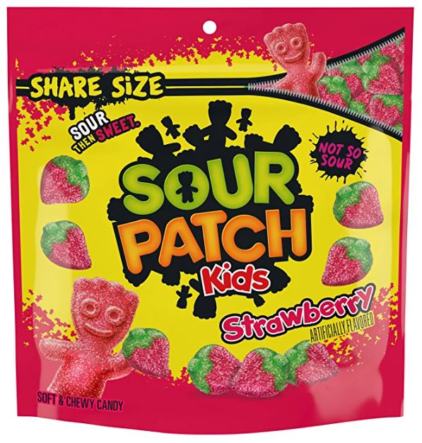 Sour Patch Kids Strawberry Soft &amp; Chewy Candy Share Size 340g