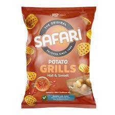 Safari Potato Grills Hot &amp; Sweet 15g