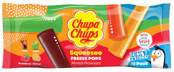 Chupa Chups Squeezee Freez Pops 12x50ml