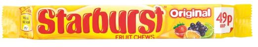 Starburst Original Fruit Chew 49RRP 45g