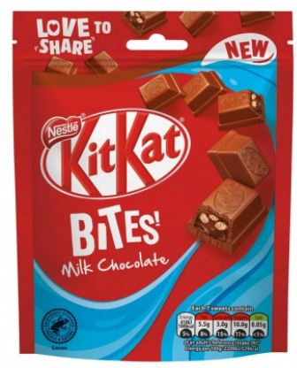 Nestle Kitkat Bites Milk Chocolate Pouch 90g