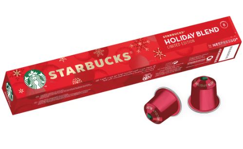 Starbucks Holiday Blend Nespresso Capsules 10x5.7g