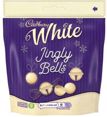 Cadbury White Jingly Bells Chocolate 72g