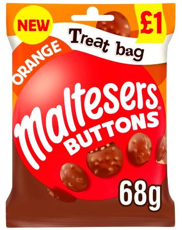 Malteser Buttons Orange Treat Bag £1R 68g