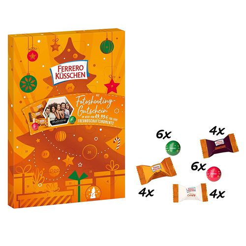 Ferrero Kusschen Advent Calendar 198g