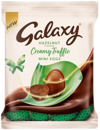 Galaxy Hazelnut Creamy Truffle Mini Eggs 74g