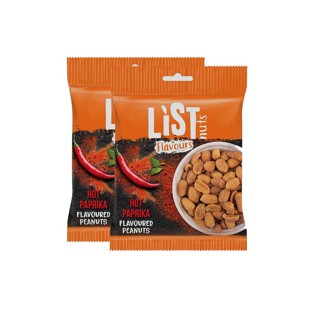 List Peanuts Hot Paprika 2x150g 