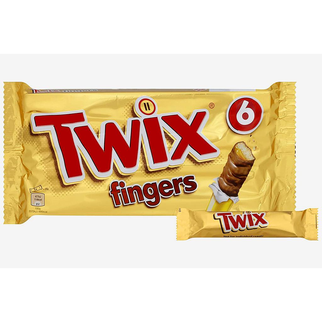 Twix Chocolate Fingers 6x20g