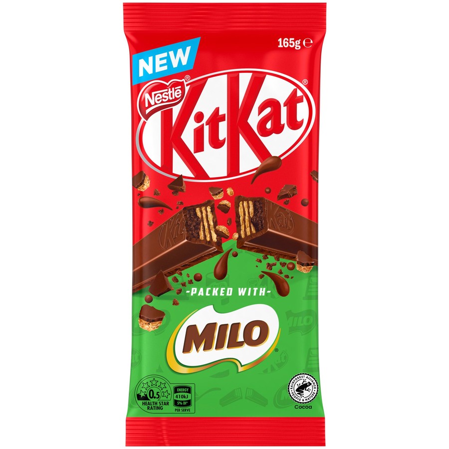 Nestle KitKat Milo Block Chocolate 165g