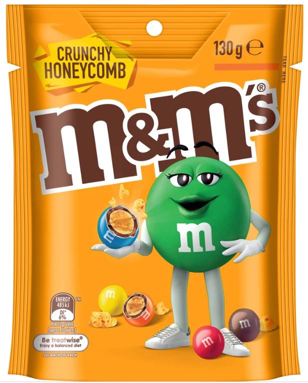 M&amp;M's Honeycomb Chocolate 130g