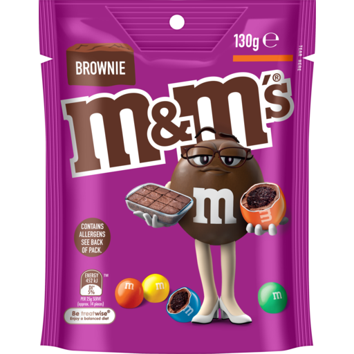 M&amp;Ms Brownie Chocolate 130g