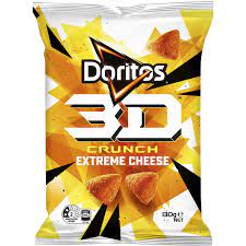 Doritos 3D Crunch Extreme Cheese Snacks 130g