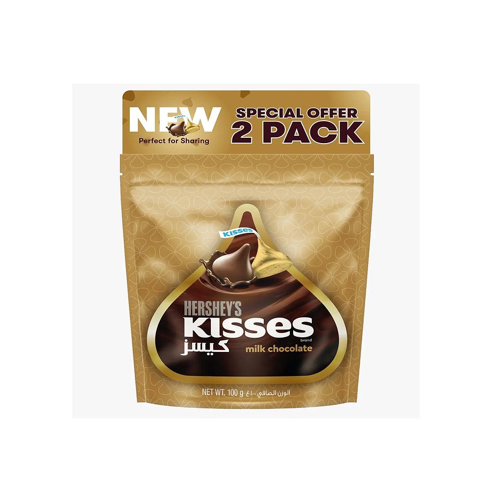 Hershey‘s Kisses Milk Chocolate 2x100g