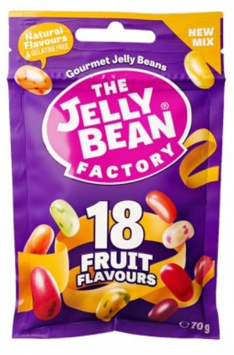 The Jelly Bean Factory 18 Fruit Flavour 70 Gm