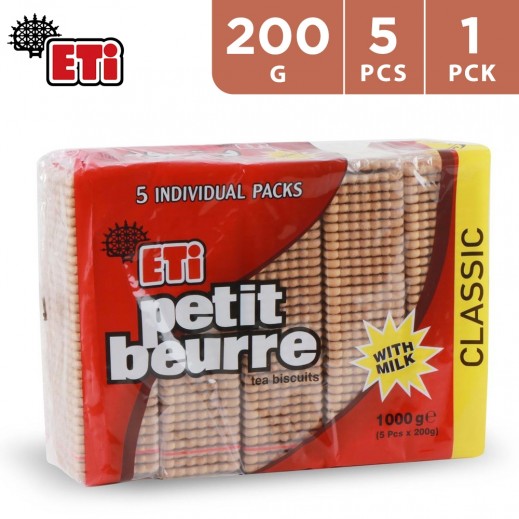 Eti Petit Beurre Tea Biscuits 5x200g