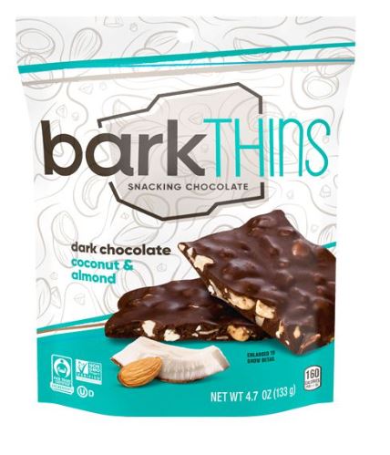 Bark Thins Dark Chocolate Coconut &amp; Almond 133g