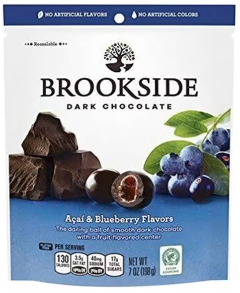 Brookside Dark Chocolate Acai &amp; Blueberry Flavors 198g