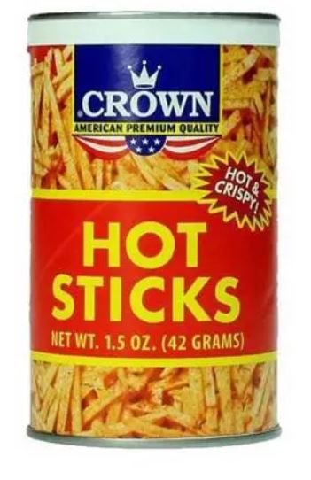Crown Hot &amp; Crispy Potato Sticks 50g