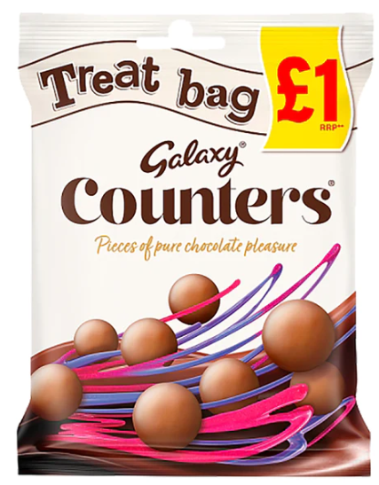 GALAXY COUNTERS CHOCOLATE £1.25RRP 78G