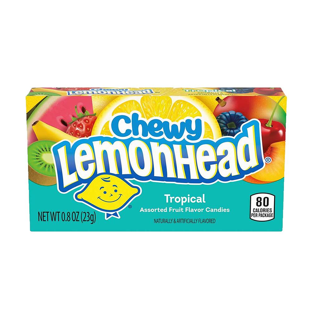 Lemonhead Chewy Candy Tropical Assorted Fruit Flavor 23 g