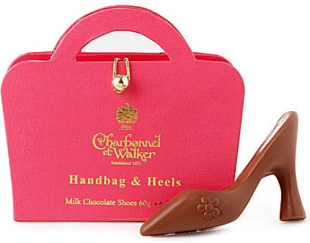 Charbonnel Pink Handbag Milk Choc Shoes 60G