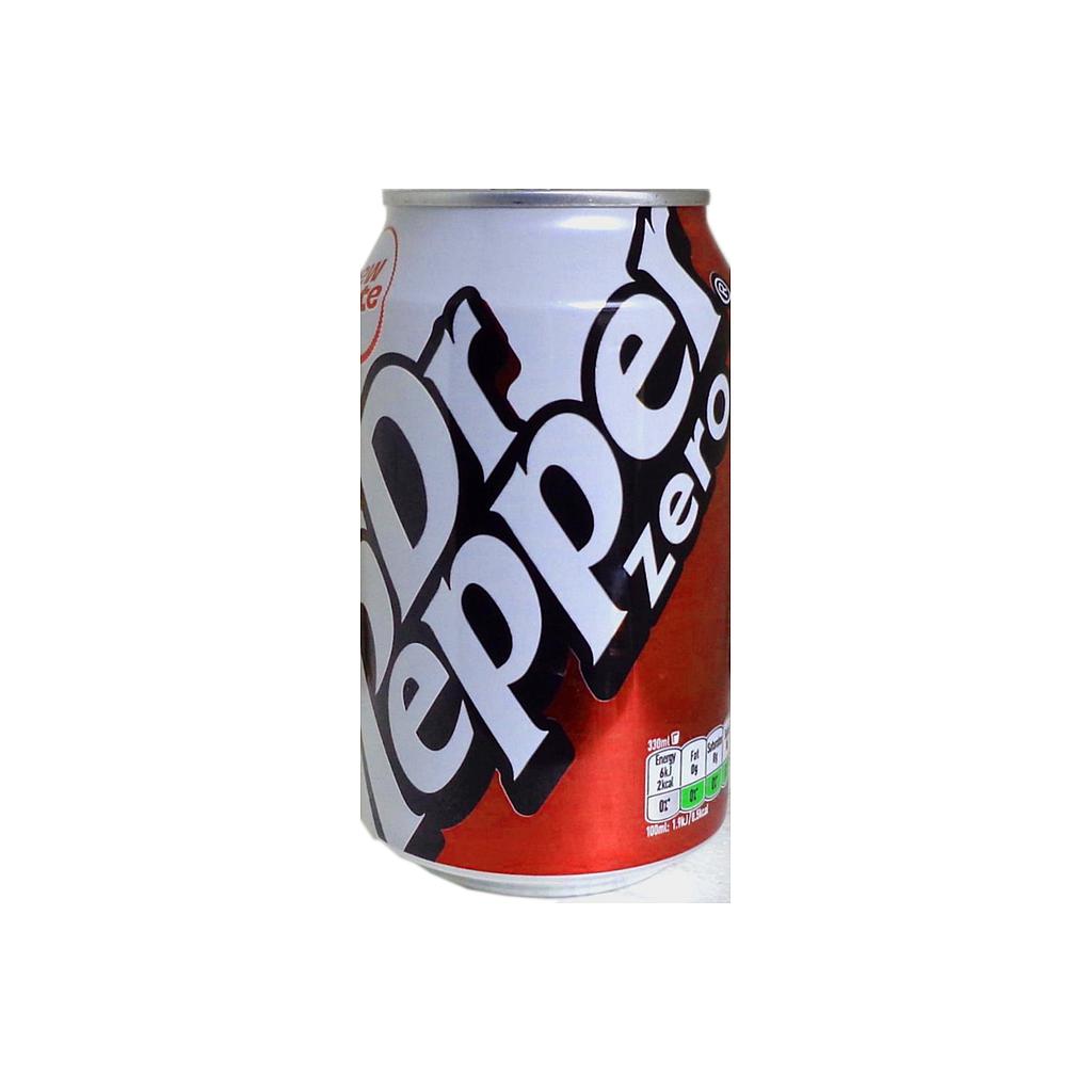 Dr Pepper Zero Sugar Soft Drink 330ml 