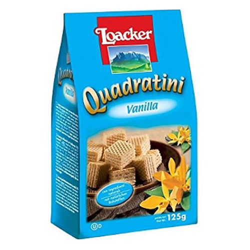 Loacker Quadratini Vanilla Wafer 125g