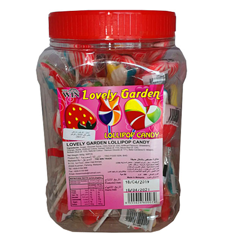 Lovely Garden Lollipo Candy 600g
