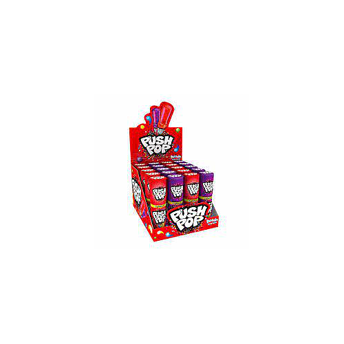 Bazooka Push Pop Strawberry & Blackcurrant Candy 15g