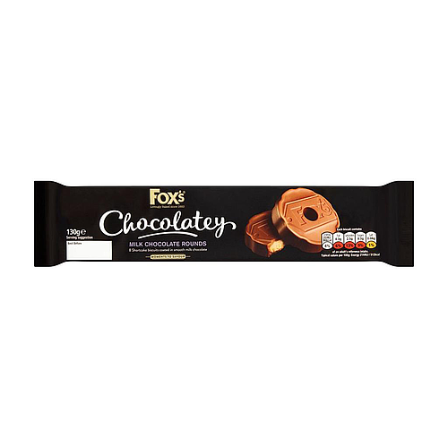 Fox's Chocolatey Milk Rounds 130g