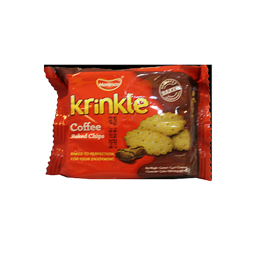 Monesco Krinkle Baked Chips Coffee Biscuit 40g