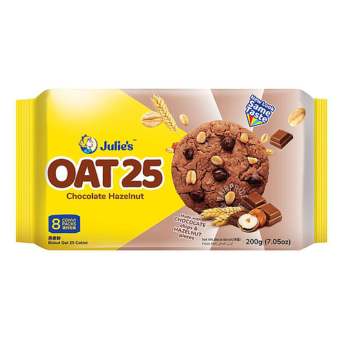 Julie's OAT25 Chocolate Hazelnut Cookies 200g